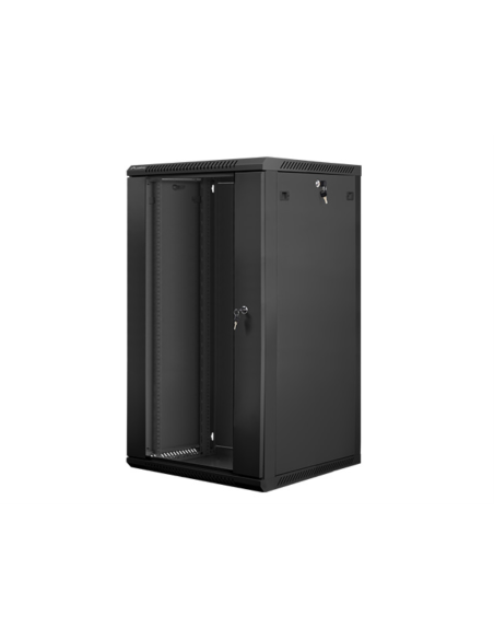 Lanberg WF01-6622-10B armario rack 22U Bastidor de pared Negro
