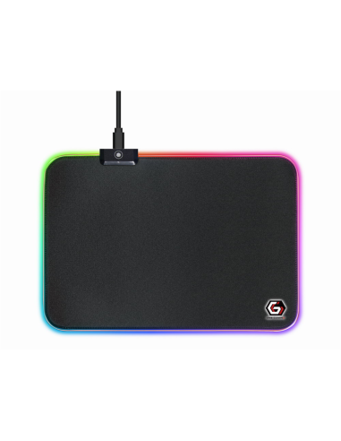 Gembird MP-GAMELED-M alfombrilla para ratón Alfombrilla de ratón para juegos Negro