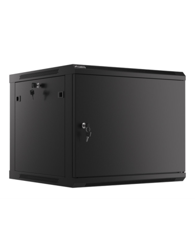 Lanberg WF01-6609-00B armario rack 9U Bastidor de pared Negro