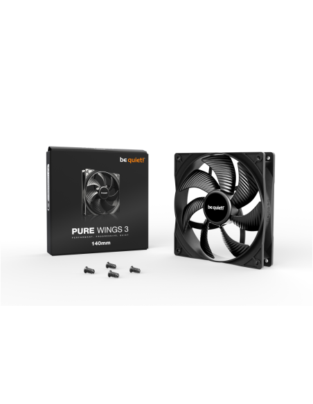 be quiet! Pure Wings 3 140mm Carcasa del ordenador Ventilador 14 cm Negro 1 pieza(s)
