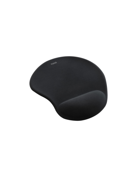 TooQ Alfombrilla para ratón ergonómica con reposamuñecas de gel, Negro