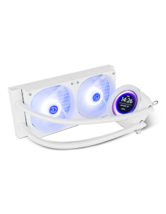 NOX Hummer X-240 LCD Procesador Refrigerador de aire 12 cm Blanco 1 pieza(s)