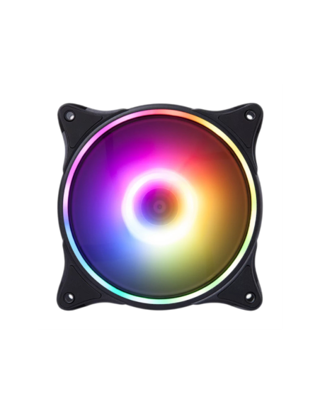 Hiditec N18 ARGB Carcasa del ordenador Ventilador 12 cm Negro