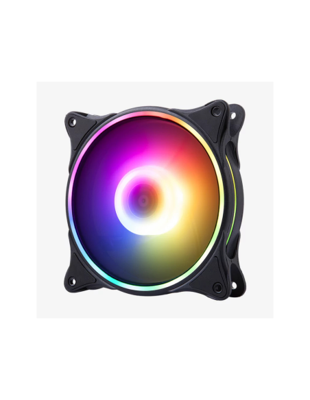Hiditec N18 ARGB Carcasa del ordenador Ventilador 12 cm Negro
