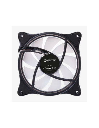 Hiditec N18 ARGB Carcasa del ordenador Ventilador 12 cm Negro