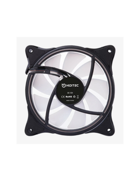 Hiditec N18 ARGB Carcasa del ordenador Ventilador 12 cm Negro