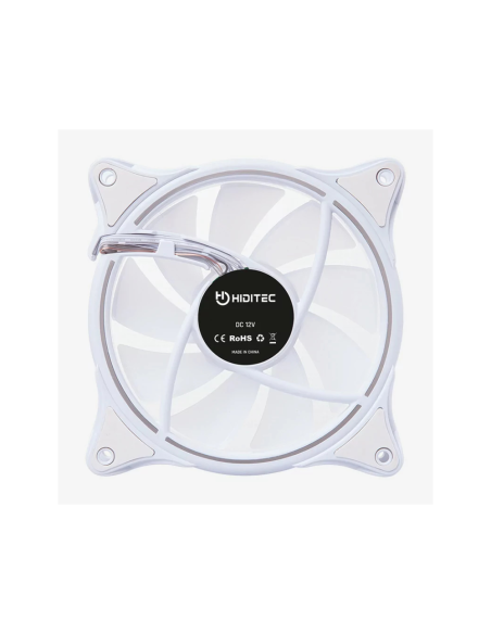 Hiditec N18 ARGB Carcasa del ordenador Ventilador 12 cm Blanco