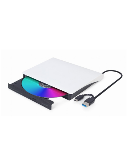 Gembird DVD-USB-031-BW unidad de disco óptico Interno DVD±RW Negro