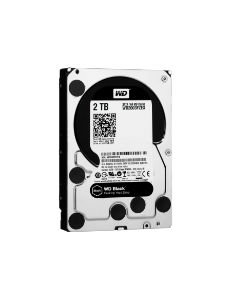 Western Digital WD_BLACK Black disco duro interno 2 TB 7200 RPM 64 MB 3.5" Serial ATA III