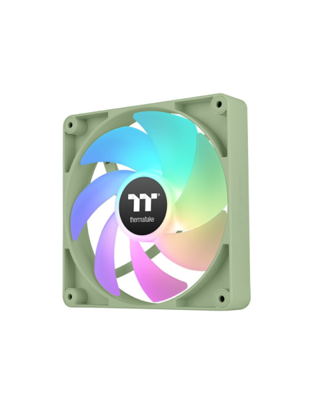 Thermaltake Matcha Green CT120 Carcasa del ordenador Ventilador 12 cm Verde, Blanco 2 pieza(s)
