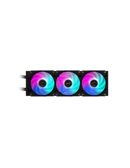 GIGABYTE AORUS WATERFORCE II 360 AIO Refrigerador de CPU líquido - 3x ventiladores ARGB de 120 mm, mecanismo de conexión desliza