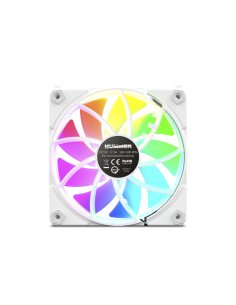 NOX Hummer NXHUMMERELINKWH sistema de refrigeración para ordenador Carcasa del ordenador Ventilador 12 cm Blanco 1 pieza(s)