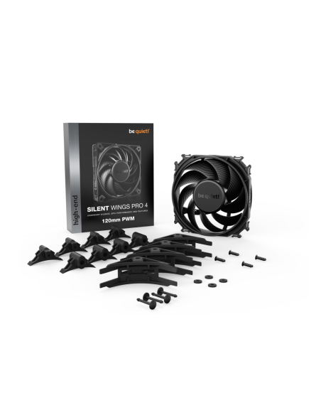 be quiet! SILENT WINGS PRO 4 | 120mm PWM Carcasa del ordenador Ventilador 12 cm Negro 1 pieza(s)