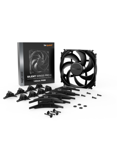 be quiet! SILENT WINGS PRO 4 | 140mm PWM Carcasa del ordenador Ventilador 14 cm Negro 1 pieza(s)
