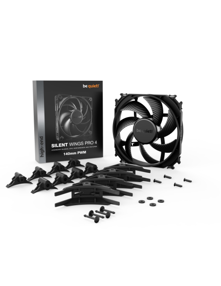be quiet! SILENT WINGS PRO 4 | 140mm PWM Carcasa del ordenador Ventilador 14 cm Negro 1 pieza(s)