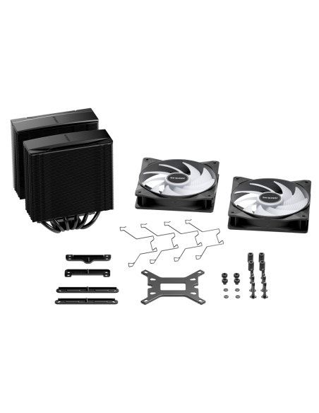 be quiet! Pure Rock Pro 3 LX Black Procesador Refrigerador de aire 12 cm Negro 1 pieza(s)