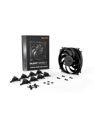 be quiet! SILENT WINGS 4 | 120mm PWM high-speed Carcasa del ordenador Ventilador 12 cm Negro 1 pieza(s)