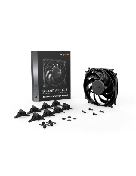 be quiet! SILENT WINGS 4 | 120mm PWM high-speed Carcasa del ordenador Ventilador 12 cm Negro 1 pieza(s)