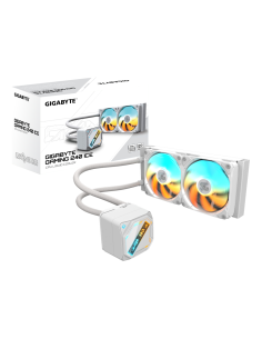 GIGABYTE GAMING 240 ICE Refrigeración Líquida para CPU - 2x120mm Ventiladores ARGB, mecanismo de enclavamiento deslizante, DAISY