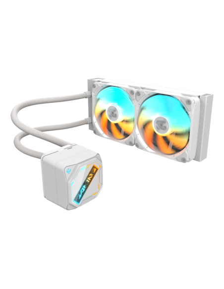 GIGABYTE GAMING 240 ICE Refrigeración Líquida para CPU - 2x120mm Ventiladores ARGB, mecanismo de enclavamiento deslizante, DAISY