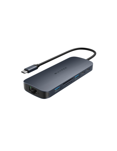 HYPER HD4006GL hub de interfaz USB 3.2 Gen 1 (3.1 Gen 1) Type-C 10000 Mbit/s Azul, Gris