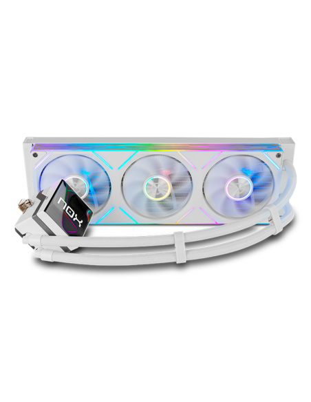 NOX Hummer M-360 LCD|Kit RL Magnético ARGB Blanco