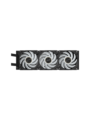 GIGABYTE AORUS WATERFORCE X II 360 Refrigerador de CPU líquido AIO - 3x ventiladores ARGB de 120 mm, pantalla LCD a todo color, 