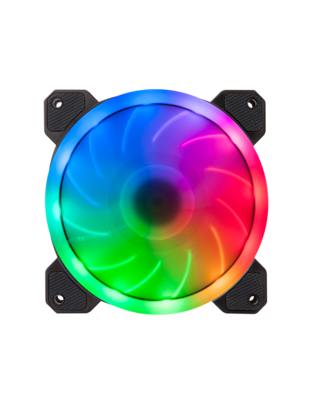 Hiditec N5-ARGB Carcasa del ordenador Ventilador 12 cm Negro