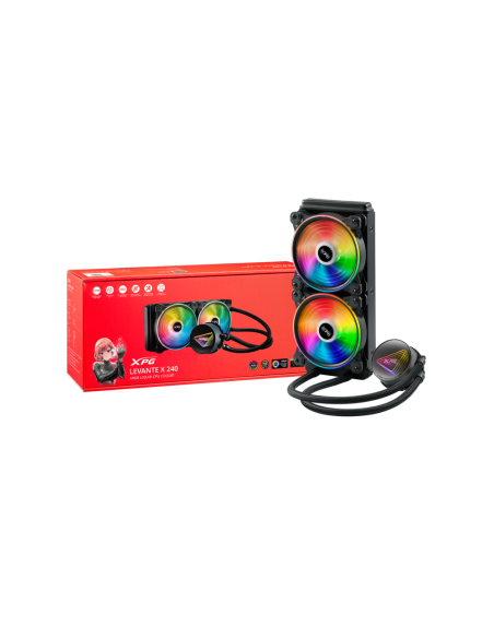 ADATA LEVANTE X 240 Procesador Sistema de refrigeración líquida todo en uno 12 cm Negro