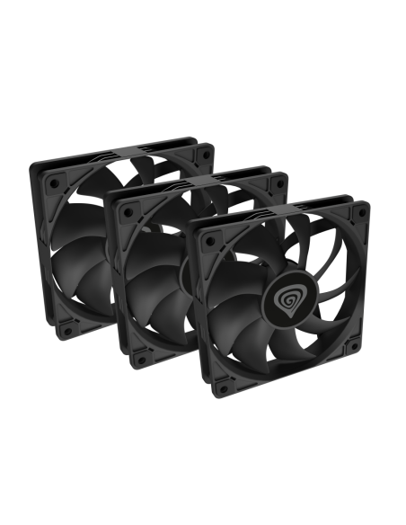GENESIS Oxal 120 Carcasa del ordenador Ventilador 12 cm Negro 3 pieza(s)