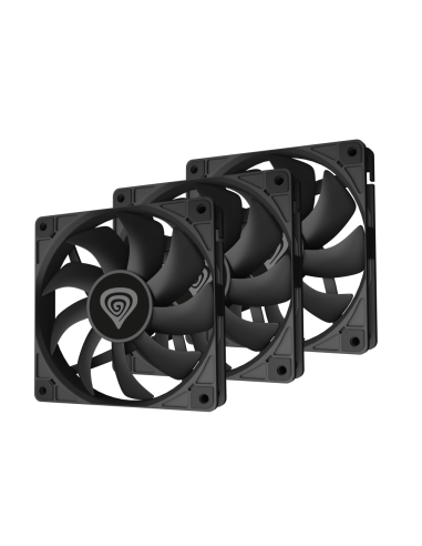 GENESIS Oxal 120 Carcasa del ordenador Ventilador 12 cm Negro 3 pieza(s)