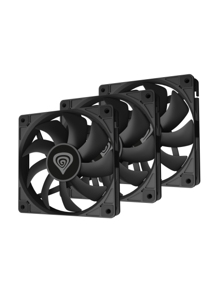 GENESIS Oxal 120 Carcasa del ordenador Ventilador 12 cm Negro 3 pieza(s)