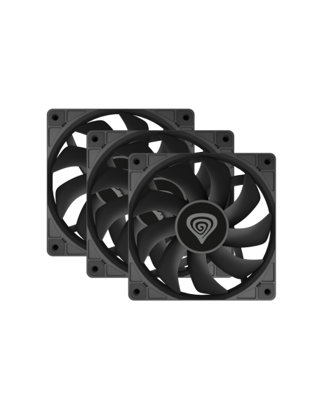 GENESIS Oxal 120 Carcasa del ordenador Ventilador 12 cm Negro 3 pieza(s)