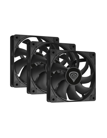 GENESIS Oxal 120 Carcasa del ordenador Ventilador 12 cm Negro 3 pieza(s)