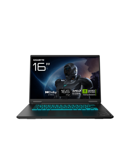 GIGABYTE GAMING A16 3VHK3PT864SD ordenador portatil AMD Ryzen™ 7 260 Portátil 40,6 cm (16") WUXGA 32 GB DDR5-SDRAM 1 TB SSD NVID