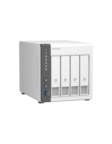 QNAP TS-433 NAS Torre ARM Cortex-A55 4 GB 0 TB QNAP QTS Blanco