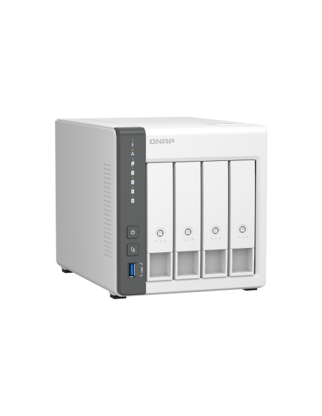 QNAP TS-433 NAS Torre ARM Cortex-A55 4 GB 0 TB QNAP QTS Blanco