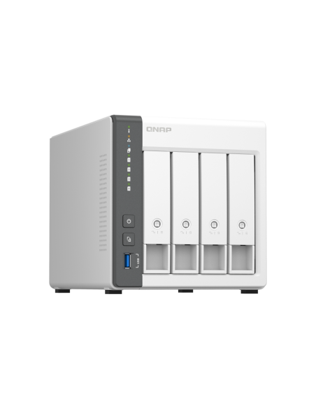 QNAP TS-433 NAS Torre ARM Cortex-A55 4 GB 0 TB QNAP QTS Blanco