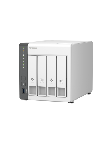QNAP TS-433 NAS Torre ARM Cortex-A55 4 GB 0 TB QNAP QTS Blanco