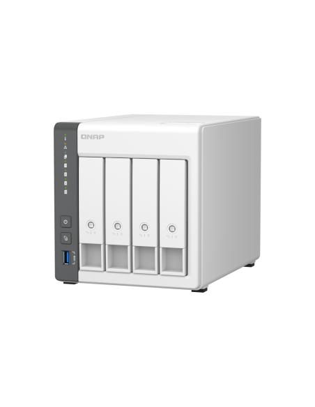 QNAP TS-433 NAS Torre ARM Cortex-A55 4 GB 0 TB QNAP QTS Blanco