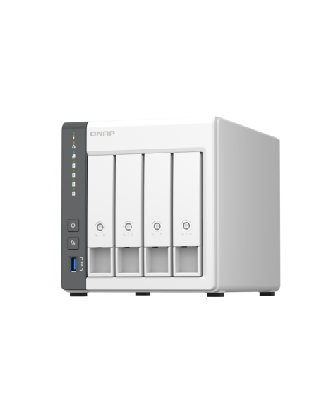 QNAP TS-433 NAS Torre ARM Cortex-A55 4 GB 0 TB QNAP QTS Blanco