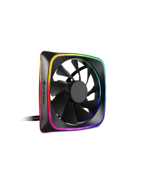 Sharkoon RGB SHARK Lights Carcasa del ordenador Ventilador 12 cm Negro
