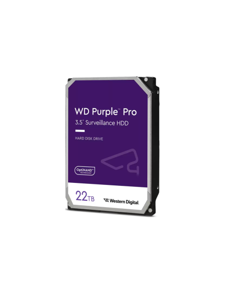 Western Digital Purple Pro disco duro interno 22 TB 7200 RPM 512 MB 3.5" Serial ATA III