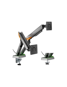 AISENS DT38TSRRGB-349 soporte para monitor 96,5 cm (38") Escritorio Negro, Blanco 2