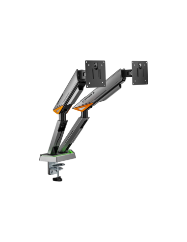 AISENS DT38TSRRGB-349 soporte para monitor 96,5 cm (38") Escritorio Negro, Blanco