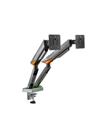 AISENS DT38TSRRGB-349 soporte para monitor 96,5 cm (38") Escritorio Negro, Blanco