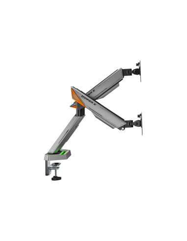 AISENS DT38TSRRGB-349 soporte para monitor 96,5 cm (38") Escritorio Negro, Blanco