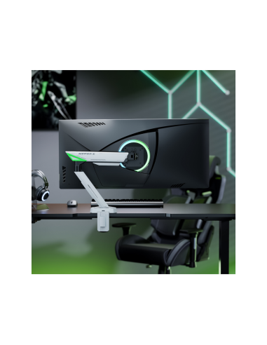 AISENS DT49TSR-343 soporte para monitor 124,5 cm (49") Escritorio Negro, Blanco