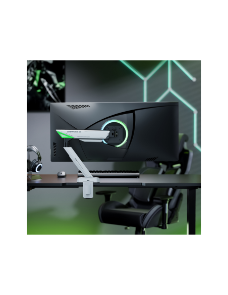 AISENS DT49TSR-343 soporte para monitor 124,5 cm (49") Escritorio Negro, Blanco