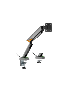 AISENS DT49TSRRGB-347 soporte para monitor 124,5 cm (49") Escritorio Negro, Gris 2